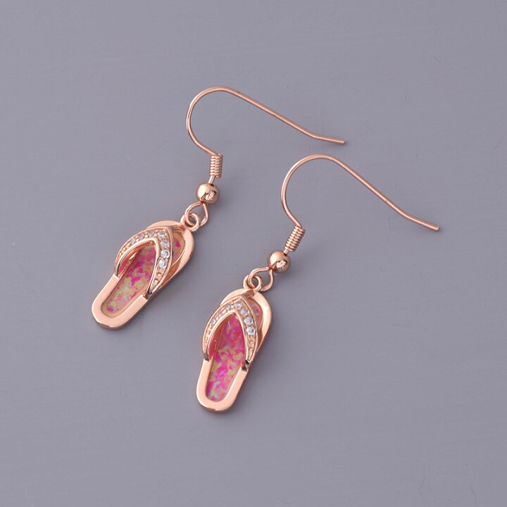 楽天市場】ピアス ビーチサンダル フックピアス 夏 海 ピンク かわいい 