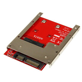 mSATA SSD - 2.5インチSATA変換アダプタ オープンフレーム筐体(高さ7mm) スターテック StarTech.com 2年保証