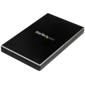USB 3.1(10 Gbps)接続2.5インチSATA SSD HDDドライブケース アルミ製ポータブル&シングルドライブケース スターテック StarTech.com 2年保証