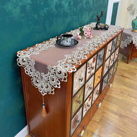 インテリアクロス チェスト用 テレビ台用 靴箱用 テーブル用 レース シンプル普段使いベーシックナチュラルスタンダードインテリア生活用品収納用品定番
