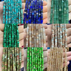 石 レディース 手芸用 虎眼石 四角 ビーズ 正方形 粒売り DIY用パーツ ブレスレット ネックレス ストラップ アクセサリー 製作 素材 石素材 パワーストーン 虎目石 タイガーアイ 四角柱 幾何学模様 クラフト材料 卸
