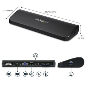 USB3.0ڑhbLOXe[V Mac WindowsΉ fAj^Ή HDMI DVI܂HDMI VGA MKrbgC[Tlbg|[g X^[ebN StarTech.com 3Nۏ