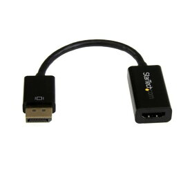 【3年保証】 DisplayPort－HDMI 4K x 2K オーディオ ビデオ アクティブ変換アダプタ ノートパソコン デスクトップ用ディスプレイポート DP 1.2 (オス)－HDMI (メス) 変換ケーブル Ultra HD@30Hz ブラック スターテック Startech