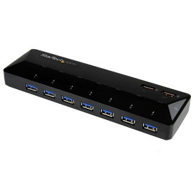 7ポート USB 3.0ハブ 急速充電専用ポート搭載(2ポート x 2.4A)USBバッテリ充電(BC)仕様1.2準拠 スターテック StarTech.com 2年保証