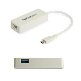 USB Type-C 有線LANアダプタ ホワイト USB-Aポート付属 USB-C-ギガビットEthernet変換NIC スターテック StarTech.com 2年保証