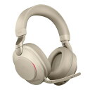 【正規品 国内2年保証付き】 Jabra Evolve2 85 MS Stereo USB-C Beige ベージュ ジャブラ ヘッドセット マイク付き Bluetooth ワイヤレス 無線 両耳 ノイズキャンセリング テレワーク 在宅勤務 会議 zoom teams パソコン ゲーミング ゲーム eスポーツ ヘッドホン
