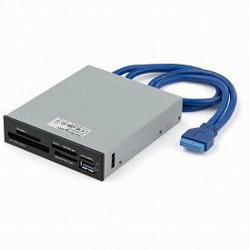 USB 3.0接続 内蔵型マルチカード リーダー ライター(UHS-II対応) SD Micro SD MS CF 対応メモリーカードリーダー 送料無料 スターテック Startech 2年保証