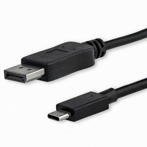 USB-C - DisplayPortfBXvCϊP[u USB Type-C - fBXvC|[gϊA_v^ 1m 4K 60Hz ubN  X^[ebN Startech 3Nۏ
