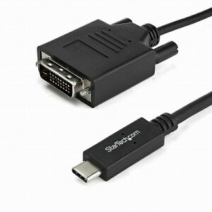 USB-C-DVIfBXvCP[u 2m ubN 1920x1200 1080pΉ USB Type-CڑDVIj^P[u  X^[ebN Startech 3Nۏ