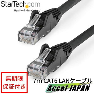 �y�S�g�p���ԕۏ؁z �J�e�S���[6 LAN�P�[�u��-7m �u���b�N LSZH(�ቌ�[���n���Q��)�Ή� 650MHz 10GbE 100W PoE UTP �c���܂�h�~ RJ45�R�l�N�^ ETL�K�i�F��i 24AWG StarTech �X�^�[�e�b�N �������� �y������