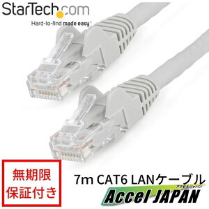 �y�S�g�p���ԕۏ؁z �J�e�S���[6 LAN�P�[�u��-7m �O���[ LSZH(�ቌ�[���n���Q��)�Ή�/650MHz 10GbE 100W PoE UTP �c���܂�h�~ RJ45�R�l�N�^ ETL�K�i�F��i 24AWG StarTech �X�^�[�e�b�N �������� �y��������