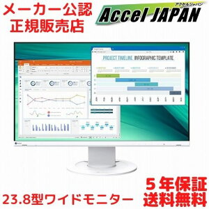  EIZO FlexScan23.8C` Ch tfBXvC(1920x1080/D-Sub15Pin/DisplayPort/DVI/HDMI/Xs[J[/LED/A`OA/IPSpl/zCg)[J[5Nۏ