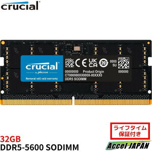 y[J[ۏؕtz Crucial 32GB DDR5-5600 SODIMM CL46(16Gbit) Crucial N[V 