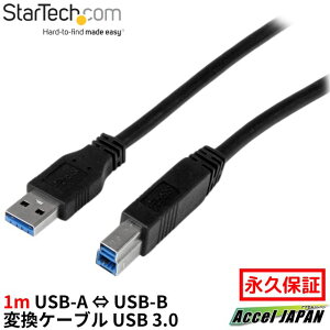 USB-A USB-B ϊP[u IFF SuperSpeed USB 3.0P[u (A-B) 1m IX IX PD yz X^[ebN Startech Sgpԕۏ
