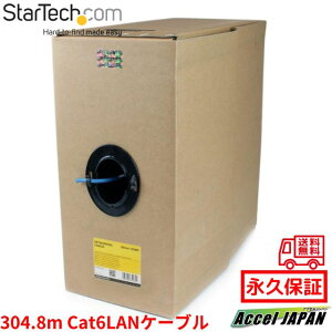 304.8m Cat6�Ή�����LAN�P�[�u�� �P�� �u���[ �č�NEC�K�iCMR��R�O���[�h�Ή� ���[������������^�C�v �y���������z �X�^�[�e�b�N Startech �y�i�v�ۏؕt���z