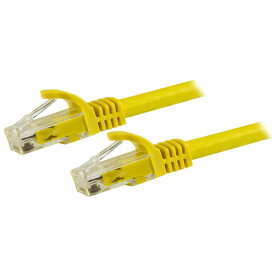 10m LANケーブル cat6 イエロー RJ45モールディングコネクタ(ツメ折れ防止カバー付き) ギガビットイーサネット対応Cat6 UTPケーブル スターテック StarTech.com 全使用期間保証