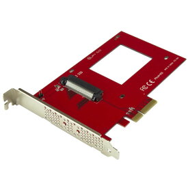 2.5インチU.2 NVMe SSD対応U.2 - PCIe変換アダプタ SFF-8639コネクタ搭載PCI Expressカード PCI Express 3.0 (4レーン)接続 スターテック StarTech.com 2年保証