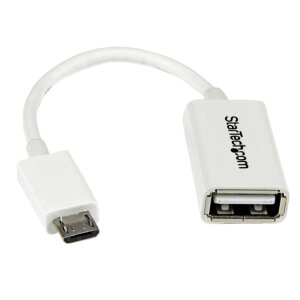 12cm Micro USB OTGϊA_v^ zCg }CNUSBzXgP[u USB A X - USB Micro-B IX X^[ebN StarTech.com Sgpԕۏ