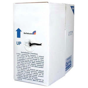 304.8m Cat6�Ή�����LAN�P�[�u�� �u���b�N �Q��� �č�NEC�K�iCM��R�O���[�h�Ή� ���[������������^�C�v �J�e�S��6 UTP�P�[�u�� �X�^�[�e�b�N StarTech.com �S�g�p���ԕۏ�