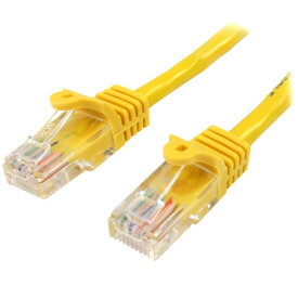 5m カテゴリー5e LANケーブル イエロー RJ45コネクタ(ツメ折れ防止カバー付き) イーサネット対応Cat5e UTPケーブル 送料無料 スターテック Startech 全使用期間保証