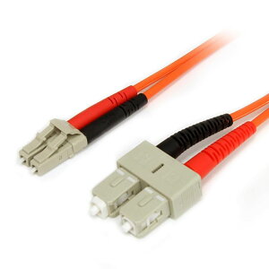 2m ���t�@�C�o�[�P�[�u��(���p�b�`�R�[�h) �}���`���[�h�Ή� �R�A�a62.5�~�N���� �c�a125�~�N���� 2�cDuplex LC-SC�R�l�N�^ �������� �X�^�[�e�b�N Startech �S�g�p���ԕۏ�