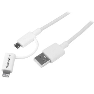 Apple Lightning Micro USB - USBP[u 1m zCg iPhone iPod iPad AndroidX}zΉ X^[ebN StarTech.com 2Nۏ