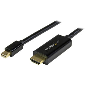 ミニディスプレイポート(オス) - HDMI(オス)アダプタ (ケーブル内蔵) オス オス 4K2K(30Hz) Mini DisplayPort - HDMI変換ケーブル 5m 4K解像度 UHD対応 スターテック StarTech.com 3年保証