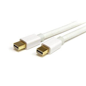 ~jfBXvC|[g Mini DisplayPortP[u 1m zCg Mini DP(IX) - Mini DP(IX) X^[ebN StarTech.com Sgpԕۏ