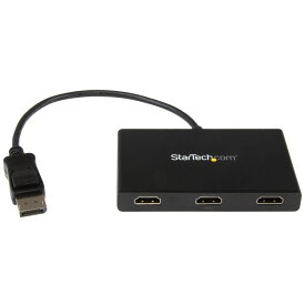 3ポートMSTハブ DisplayPort - 3x HDMI マルチモニタースプリッタ ディスプレイポート(オス) - 3x HDMI(メス) 4K対応 Windowsのみ対応 スターテック StarTech.com 3年保証