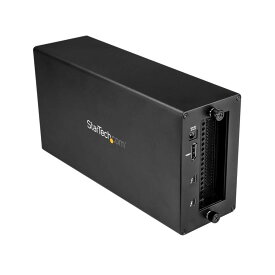 Thunderbolt 3接続PCIe外付けケース DisplayPort用モニターポート サンダーボルト3 - PCI Express x16 アルミ筐体 スターテック StarTech.com 2年保証