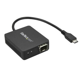 USB-C - 光ファイバー変換アダプタ オープンSFP 1000Base-SX LX Windows Mac Linux対応 USBネットワークアダプタ 送料無料 スターテック Startech 全使用期間保証