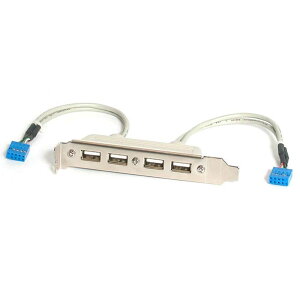 }U[{[hswb_[ڑUSB 4|[gݕϊA_v^P[u PCP[Xp 4x USB A X - 2x IDC(10s) X X^[ebN StarTech.com Sgpԕۏ
