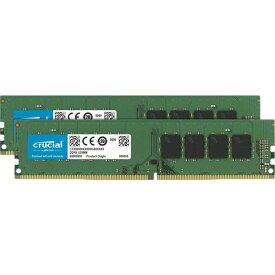 【メーカー永久保証】 デスクトップパソコン 増設メモリ crucial 32GB Kit (16GBx2) DDR4 2400 MT/s (PC4-19200) CL17 DR x8 Unbuffered DIMM 288pin デスクトップPC 【送料無料】 おすすめ クルーシャル