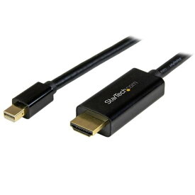 ミニディスプレイポート（オス） - HDMI（オス） Mini DisplayPort - HDMI変換ケーブル 1m 4K解像度 UHD対応 スターテック StarTech.com 3年保証