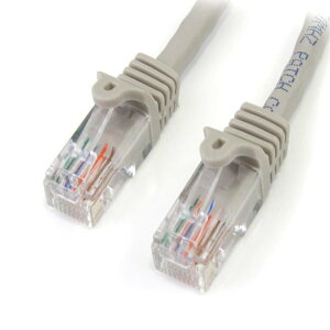 15m �J�e�S���[5e LAN�P�[�u�� �O���[ RJ45�R�l�N�^(�c���܂�h�~�J�o�[�t��) �C�[�T�l�b�g�Ή�Cat5e UTP�P�[�u�� �������� �X�^�[�e�b�N Startech �S�g�p���ԕۏ�