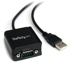 USB - RS232Cシリアル変換ケーブル COMポート番号保持機能対応シリアルコンバータ 変換アダプタ FTDIチップセット使用 1x USB A - 1x DB-9 D-Sub 9ピン 送料無料 スターテック Startech 2年保証