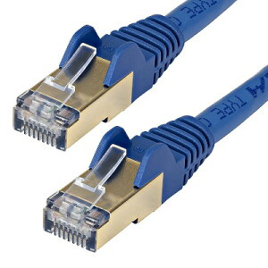 LAN�P�[�u�� �J�e�S���[6a (2m �u���[) Cat6A STP(�V�[���h�c�C�X�g�y�A)�P�[�u�� �c���܂�h�~�J�o�[�t���������� �������� �X�^�[�e�b�N Startech �S�g�p���ԕۏ�