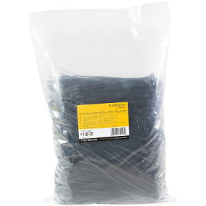 �����o���h �i�C�����P�[�u���^�C 1000�{����p�b�N �u���b�N ����15cm ��3mm �P�[�u�����̒��a39mm �������x18kg UL94V-2�K�i�F��i�������� �������� �X�^�[�e�b�N Startech 2�N�ۏ�