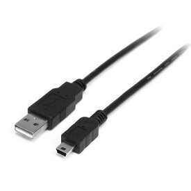 ミニUSB変換ケーブル 2m USB-A(4ピン オス)-ミニ USB(5ピン オス) USB mini-B ケーブル レガシー端子の旧型デバイスをパソコンに接続 480Mbps 送料無料 スターテック Startech 全使用期間保証