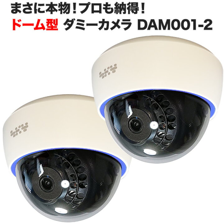 2台セット　ダミー防犯カメラ　☆日本マニュアル付き　シルバー
