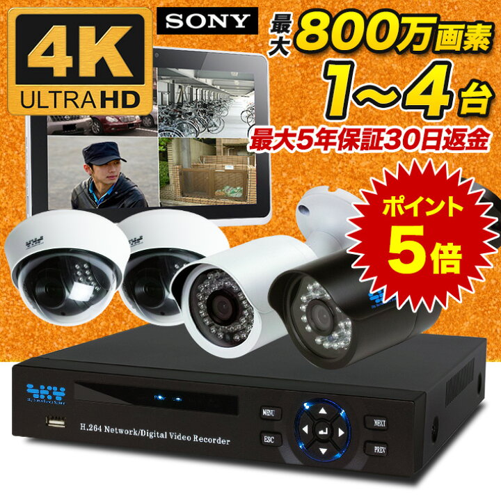 楽天市場】【今だけ楽天ポイント5倍！3/28まで】AI搭載 防犯カメラ 
