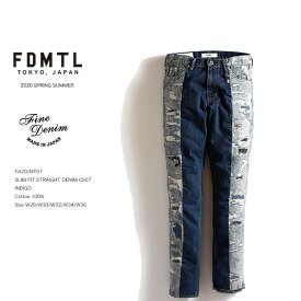 FDMTL ファンダメンタル SLIM FIT STRAIGHT DENIM CS67 スリムデニムパンツ fa20ss