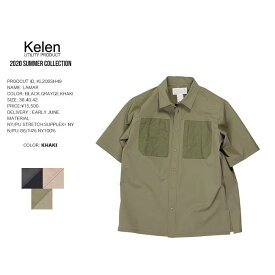 50%OFF KELEN ケレン UTILITY POCKET S/S SHIRTS LAMAR 半袖シャツ