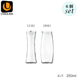 UNIGLASS ユニグラス エバ 250ml 6個セット YIOULA Glassworks ブルガリア製 デキャンタ