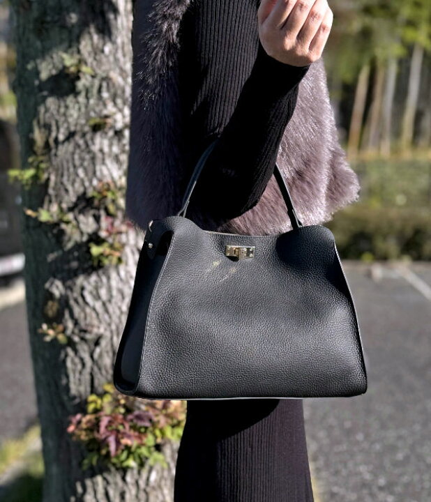 楽天市場】本革 ショルダーバッグ ハンドバッグ レディース 2way 黒  