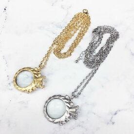 オリジナルアクセサリー　アンティークリング　ネックレス＆キーリング　ルーペ