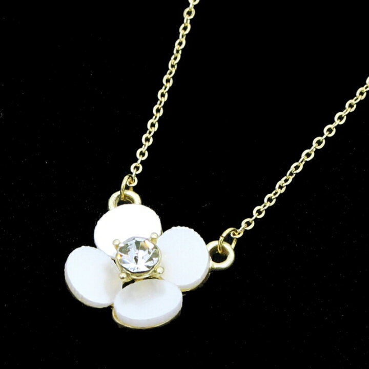 楽天市場】ネックレス 白蝶貝 シェルネックレス ペンダント 4花弁 