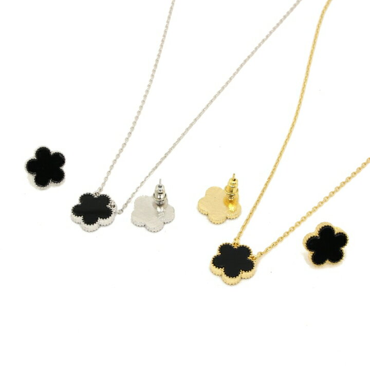 楽天市場】皐花1花【セット】ネックレス + ピアス or イヤリング お花 