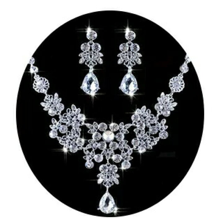 楽天市場】ピアス 花嫁 ブライダル用 ネックレス ピアス or イヤリング 