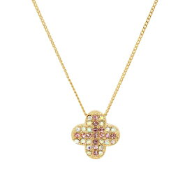 ネックレス スワロフスキー 採用 お花 フラワーネックレス クローバーネックレス 【カラークリスタル】 SWAROVSKI シンプル カジュアルネックレス アクセサリーカノン ペンダント ブランド トラベルジュエリー 送料無料 レディース 高見え プレゼント おすすめ 人気